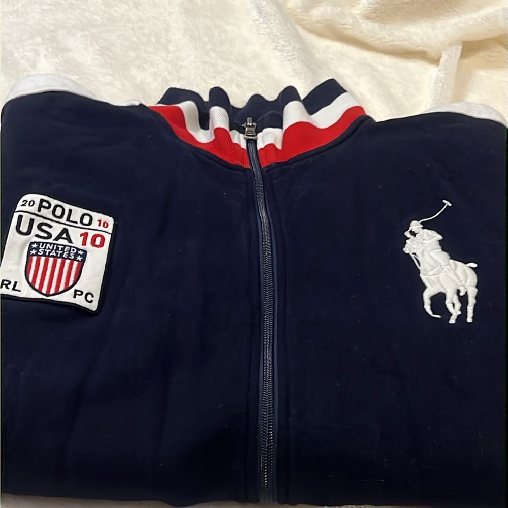 Polo Ralph Lauren Chief Keef zip front sweatshirt 
 USA big pony - Picture 3 of 7